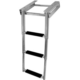 Трап телескопический выдвижной 3 черных ступени 272 мм (040105BT)